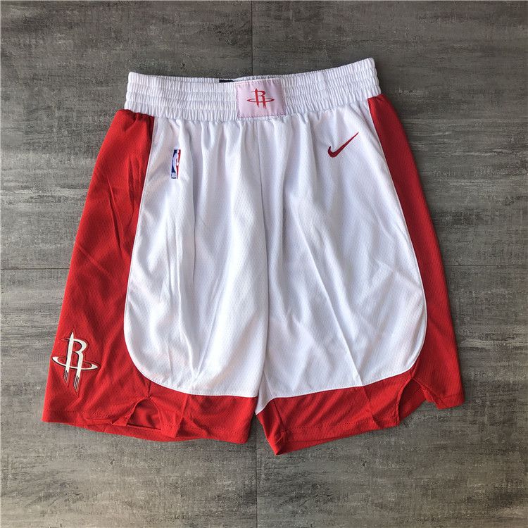 Men NBA Houston Rockets White Shorts 04161-0